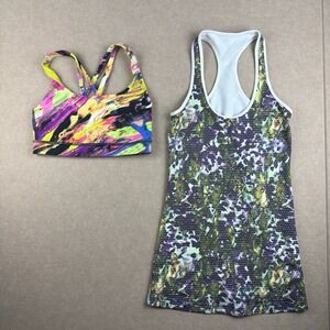 Lululemon Bundle Women's Sports Bra & Tank Top Multicolor‎ Racerback Size XXS/XS